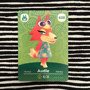 Genuine ACNH Audie amiibo card